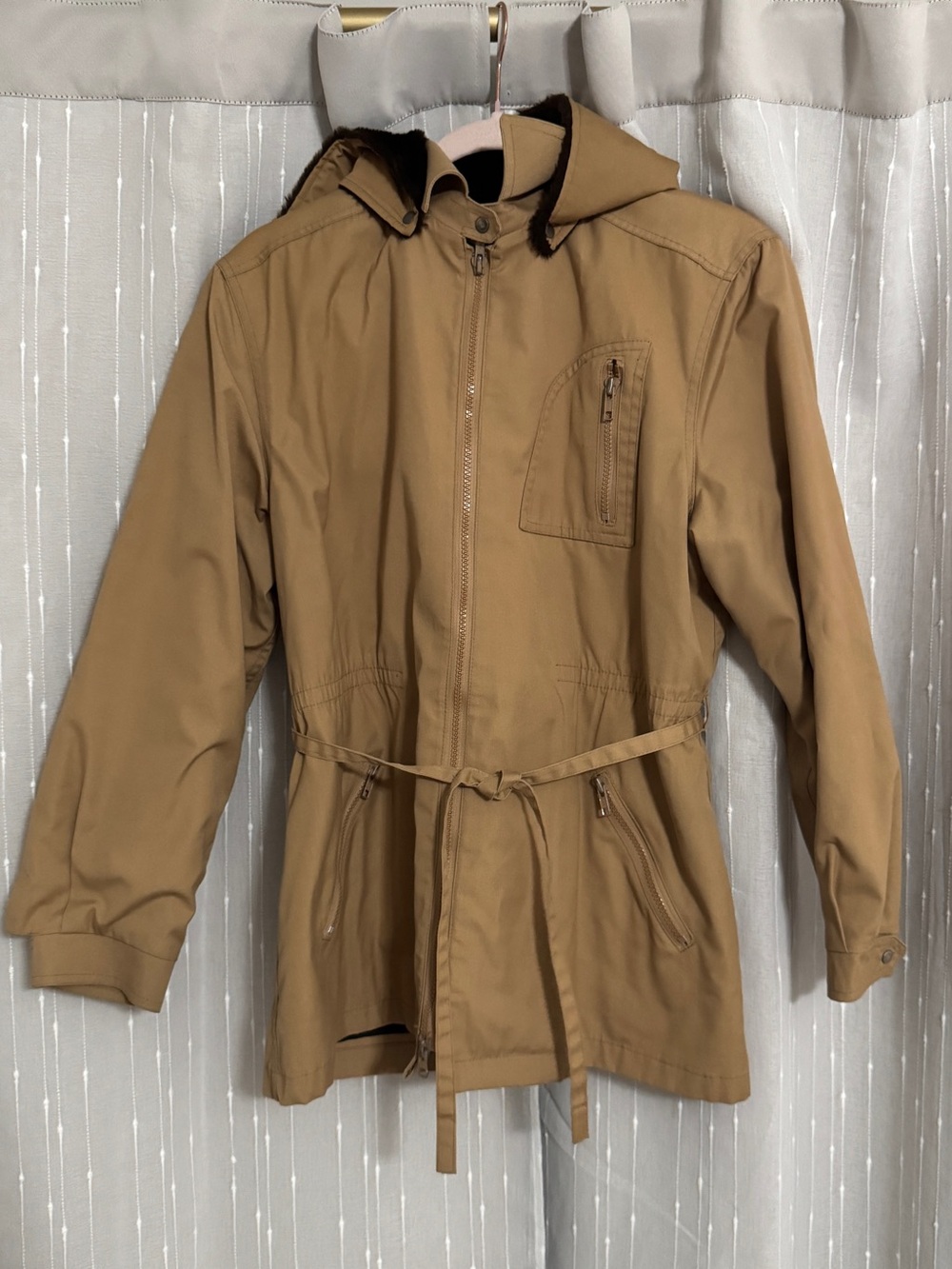 1970s Vintage London Fog Winter Coat with Removable Hood